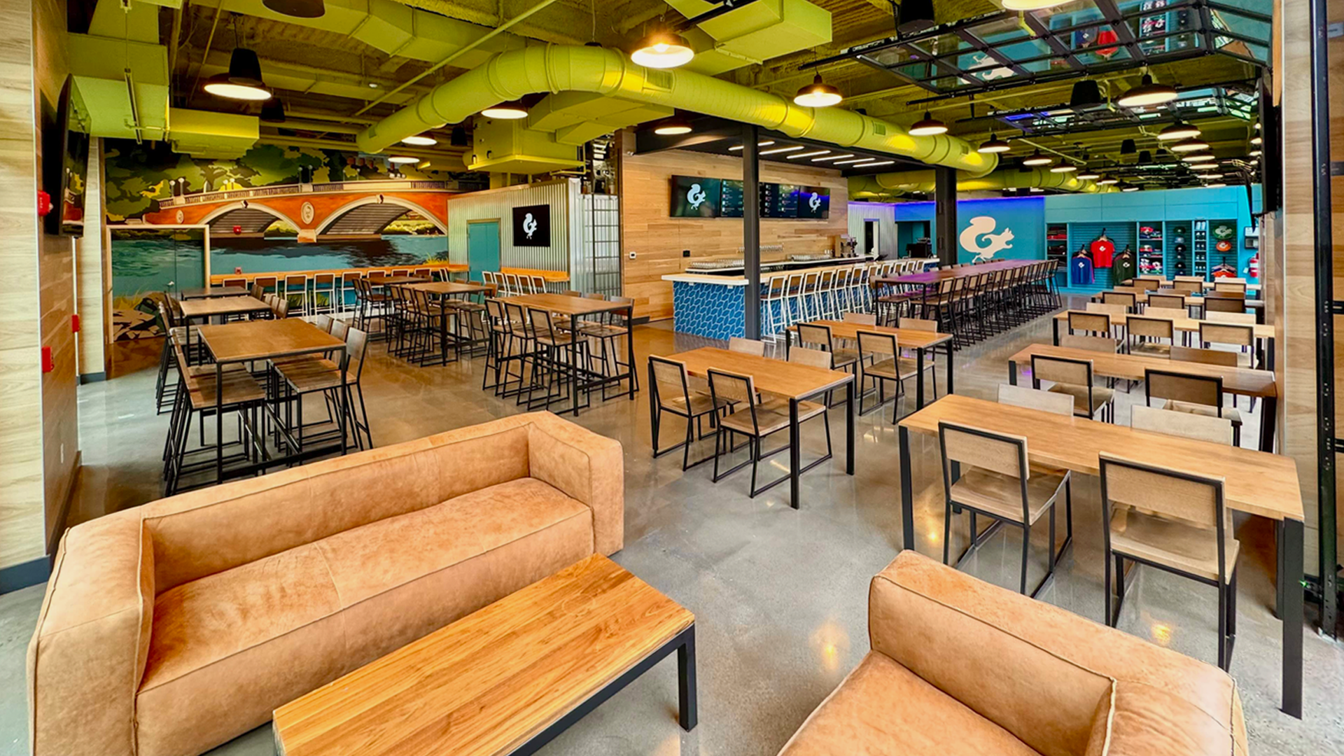 Mighty Squirrel Taproom flooring